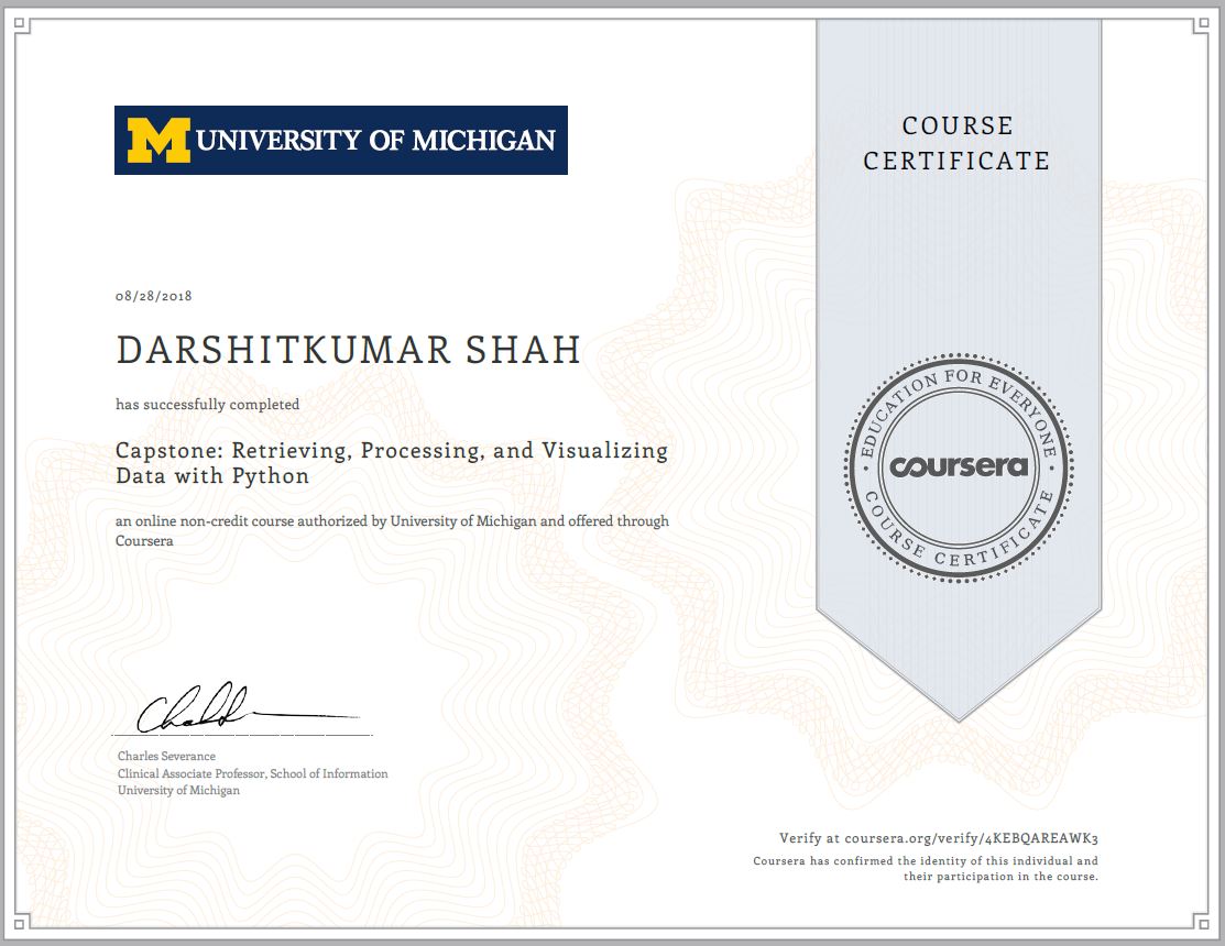 Python Capstone Certificate